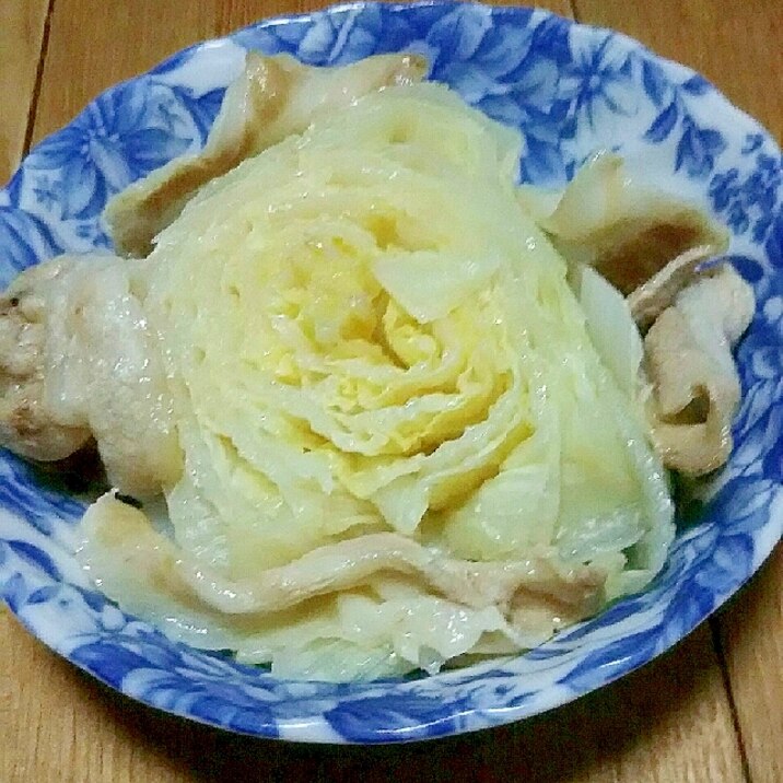 白菜と豚バラの蒸し煮